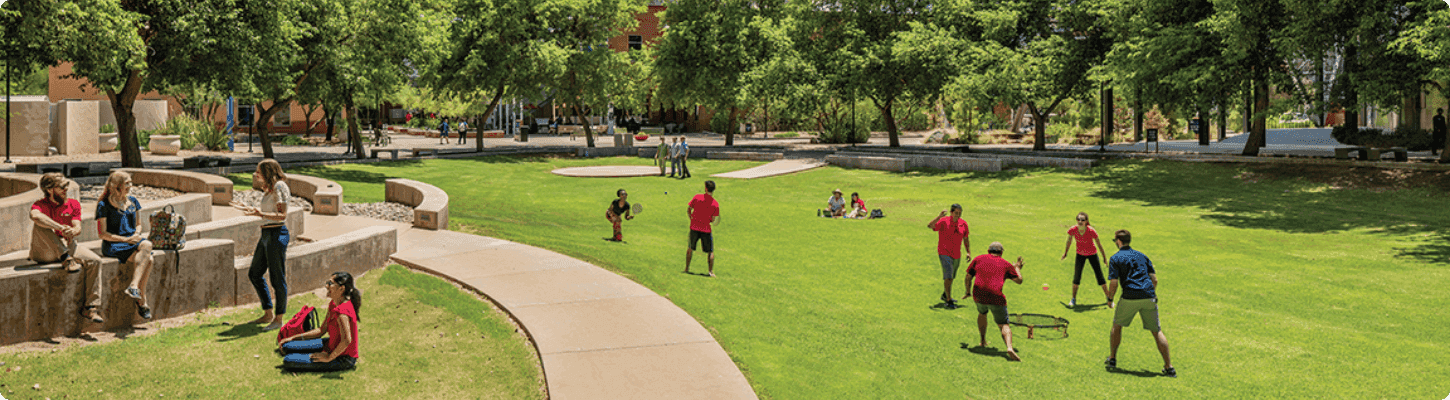 Students enjoying the day at the University of Arizona