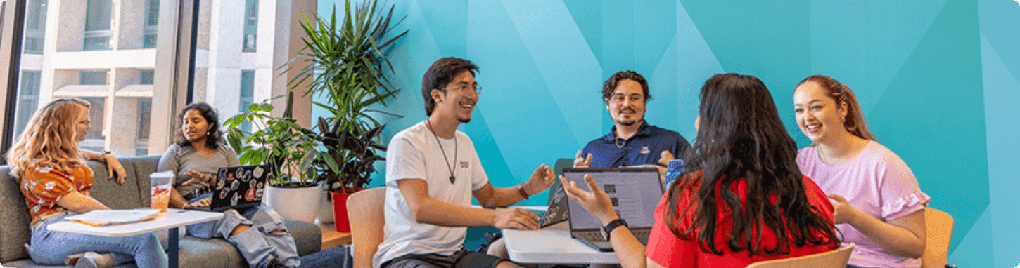 University of Arizona students working.