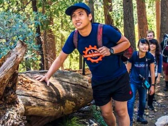 Students Hiking Mt. Lemmon