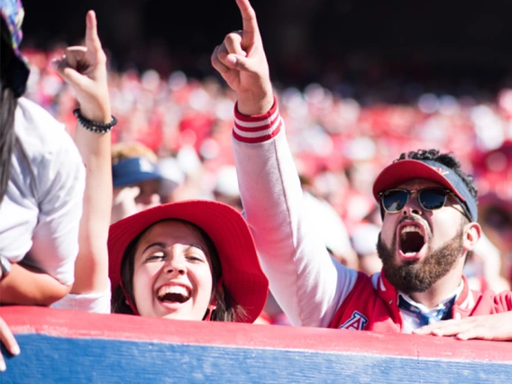 UArizona students at an athletic event