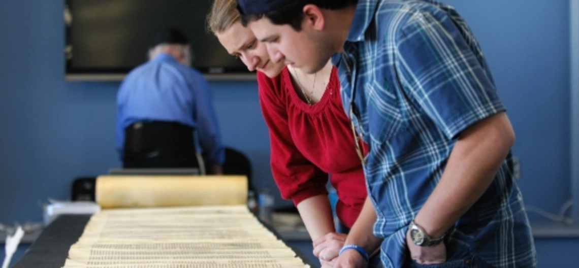 Students in religious group working together